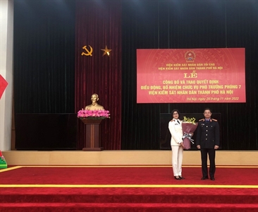 Lễ công bố và trao Quyết định điều động, bổ nhiệm chức vụ Phó Trưởng phòng...